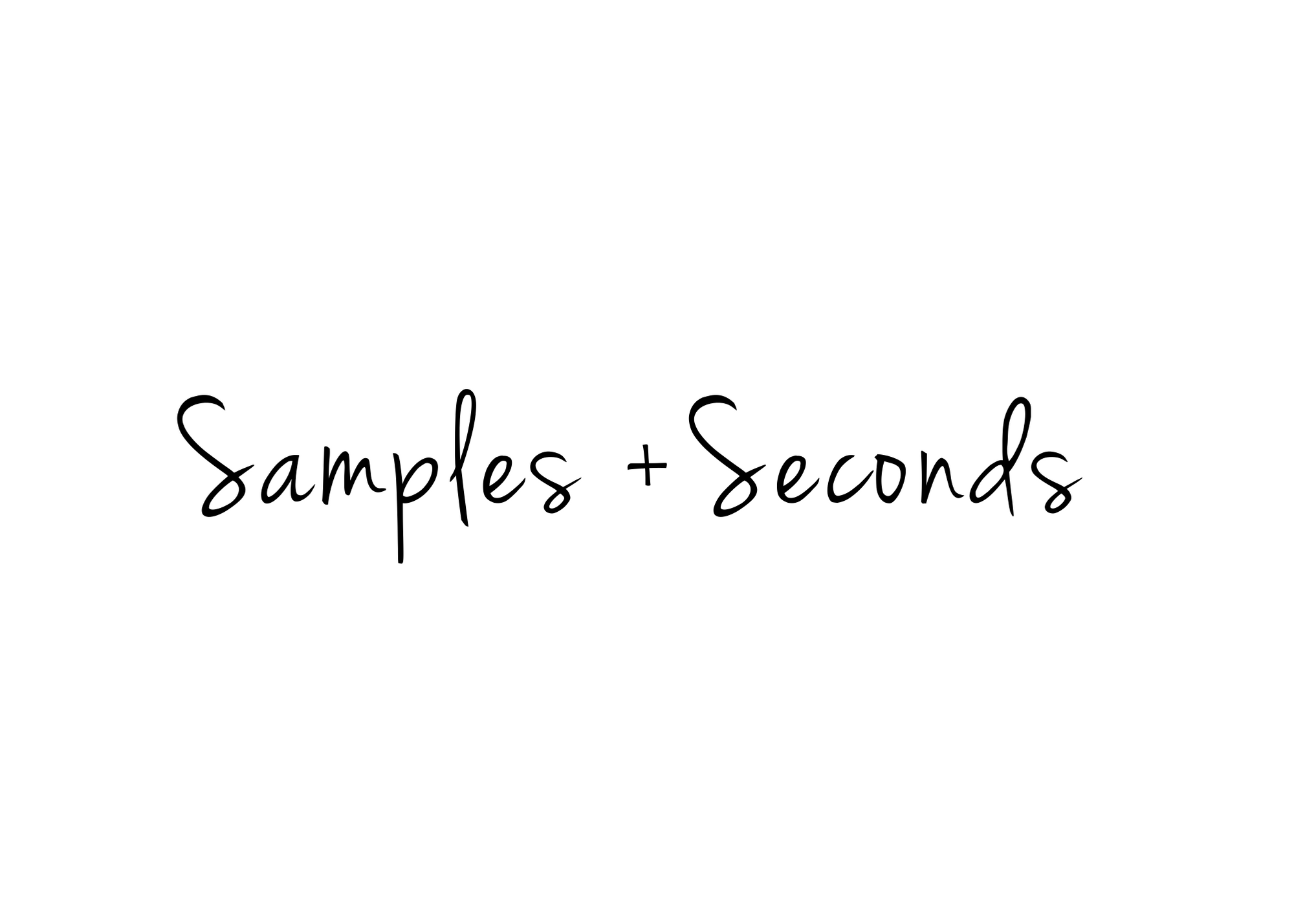 Samples & Seconds