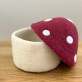 Load image into Gallery viewer, Medium Toadstool Trinket Box | Mulberry