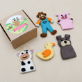Load image into Gallery viewer, Farm Animals Finger Puppet Set-Decor-Tara Treasure-Merino & Me