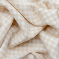 Load image into Gallery viewer, Lambswool Baby Blanket | Oatmeal Gingham
