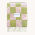 Load image into Gallery viewer, Checkerboard Blanket | Kiwi Pink