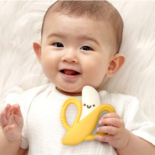 Chew Crew Silicone Handle Teether | Banana