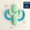 Load image into Gallery viewer, Chew Crew Silicone Handle Teether | Cactus