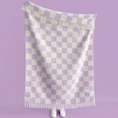 Load image into Gallery viewer, Checkerboard Blanket | Lilac White