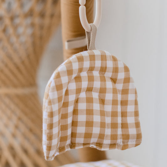 Activity Play Mat | Mustard Gingham Check