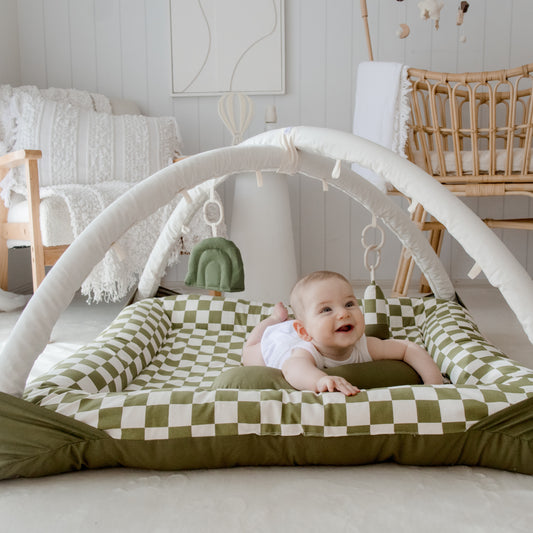 Activity Play Mat | Forest Green Check