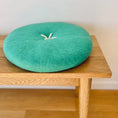 Load image into Gallery viewer, Button Cushion | Bright Green