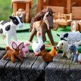 Load image into Gallery viewer, Felt Farm Animals Toy Set