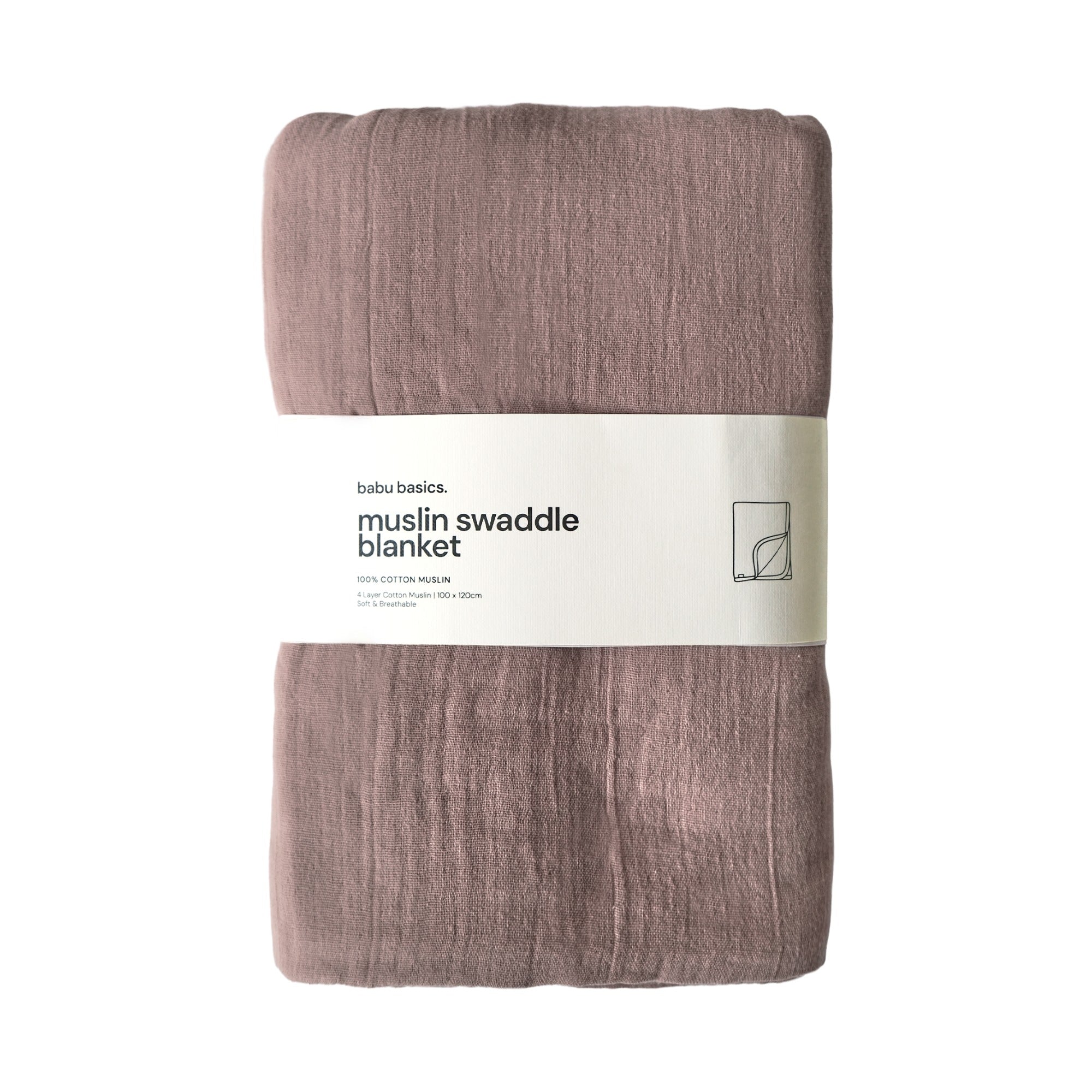 Muslin Swaddle Blanket | Mocha
