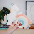 Load image into Gallery viewer, Ritzy Rattle Pal Plush Rattle with Teether | Rainbow