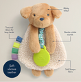Load image into Gallery viewer, Ritzy Lovey Plush and Teether Toy | Puppy