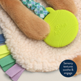 Load image into Gallery viewer, Ritzy Lovey Plush and Teether Toy | Puppy