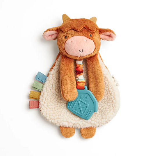 Ritzy Lovey Plush and Teether Toy | Highland Cow