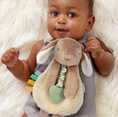 Load image into Gallery viewer, Ritzy Lovey Plush and Teether Toy | Taupe Bunny