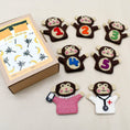 Load image into Gallery viewer, Finger Puppet Set | Five Little Monkeys