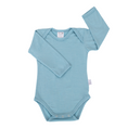 Load image into Gallery viewer, Long Sleeve Merino Bodysuit | Sky Blue