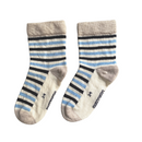 Merino Crew Socks | Sky Blue Stripe