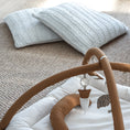 Load image into Gallery viewer, Activity Play Mat | Mustard & Natural Linen