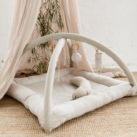 Activity Play Mat | 100% Natural Linen + Wool