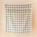 Load image into Gallery viewer, Lambswool Baby Blanket | Green Gingham
