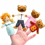 Finger Puppet Set | Goldilocks + The Three Bears