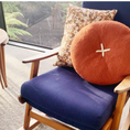 Load image into Gallery viewer, Button Cushion | Rust
