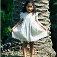 Load image into Gallery viewer, Muslin Charlotte Dress Short Sleeve | Vanilla
