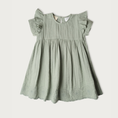 Load image into Gallery viewer, Muslin Charlotte Dress Short Sleeve | Matcha
