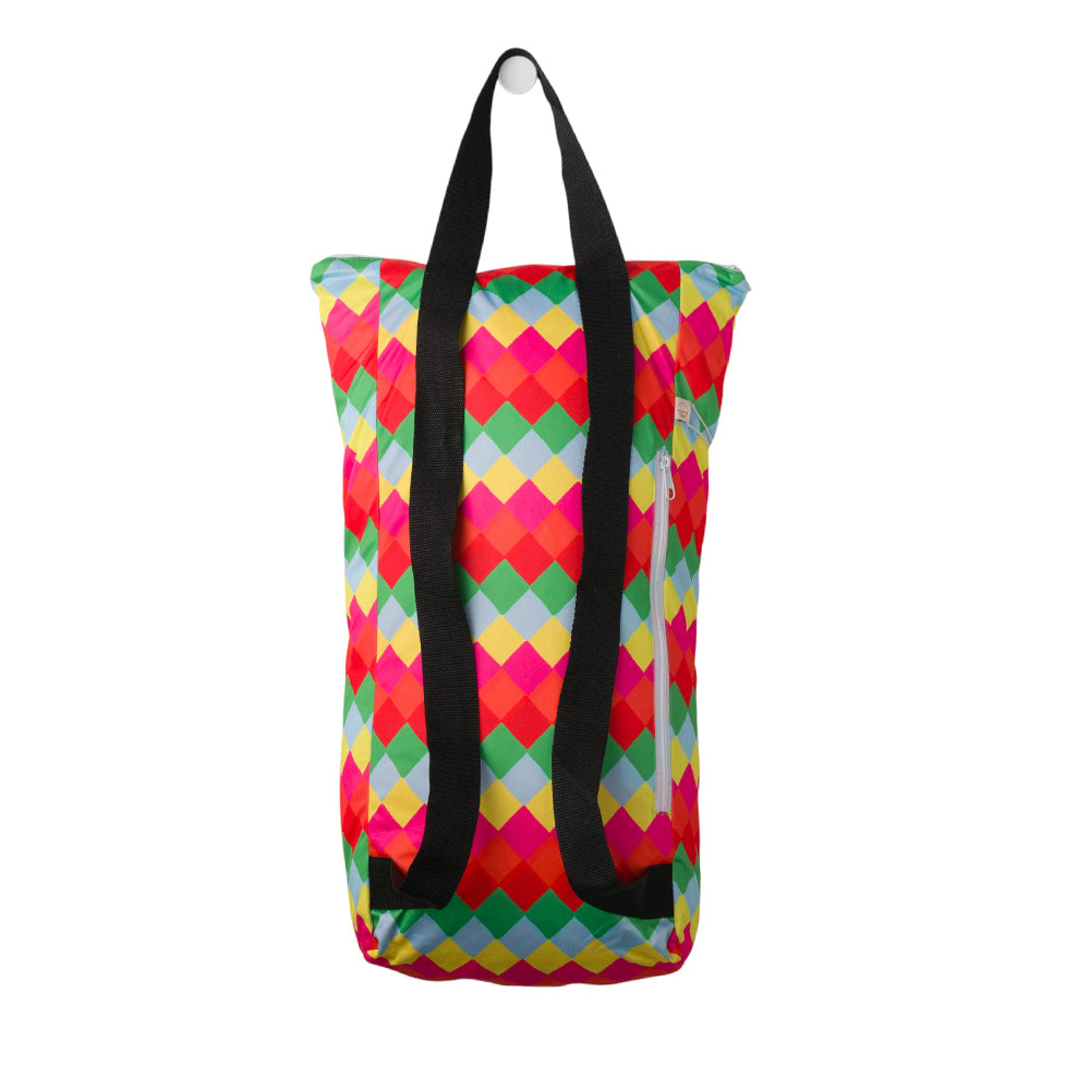 Large Swim Wet Bag | Neon Diamonds