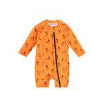 Brushed Shortie Swimmer | Orange Palms