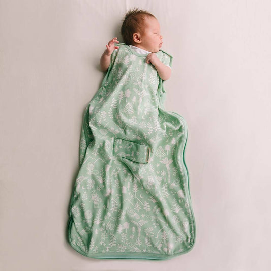 Mini Three Season Side Zip Mid-Weight Sleep Sack | Moss Wilderness - Stina's Style