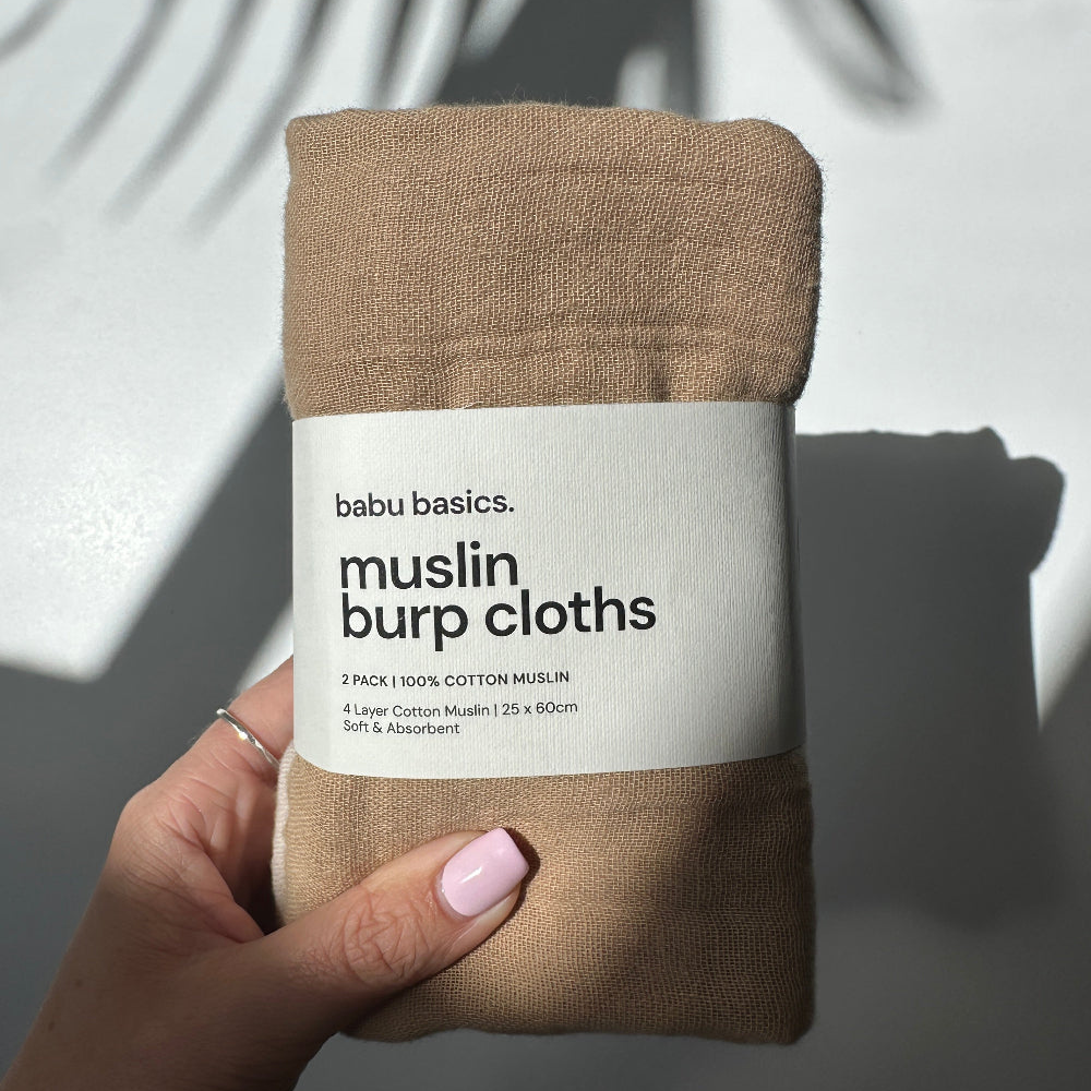 Muslin Burp Cloth Set | 2 Pack