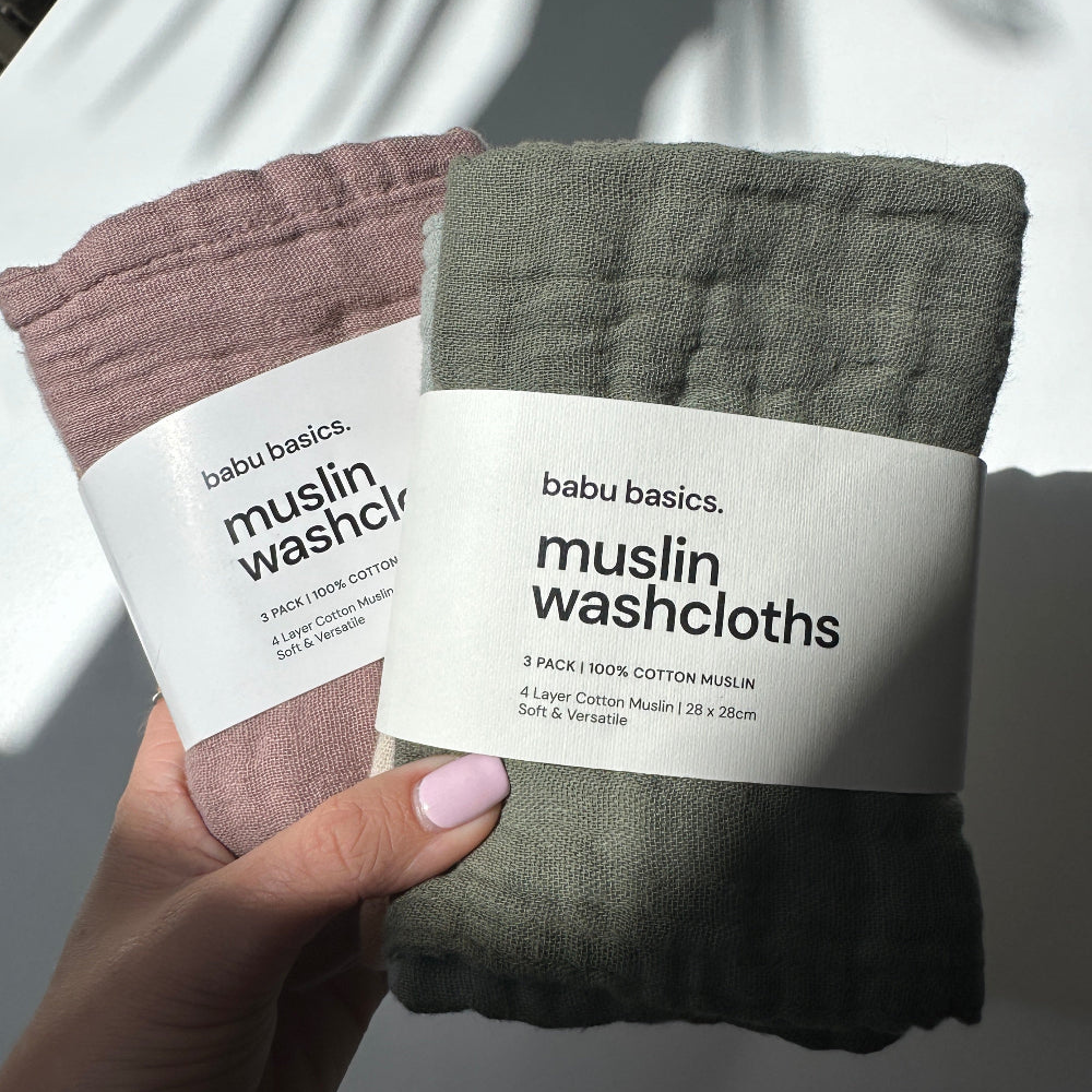 Muslin Face Cloth Set | 3 Pack
