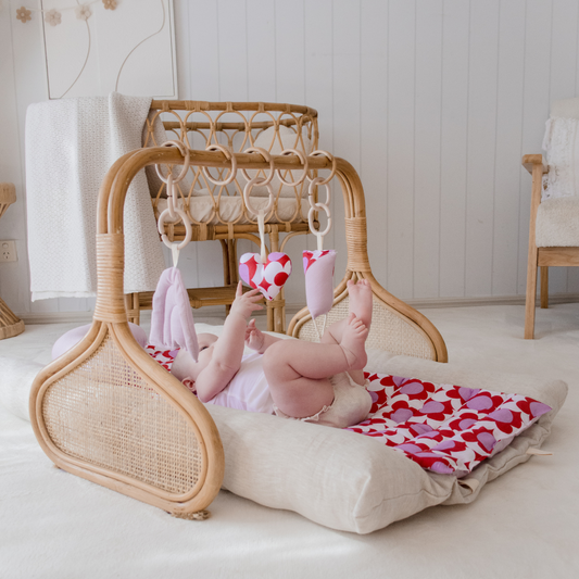 Rattan Play Gym Bundle | Red Daisy