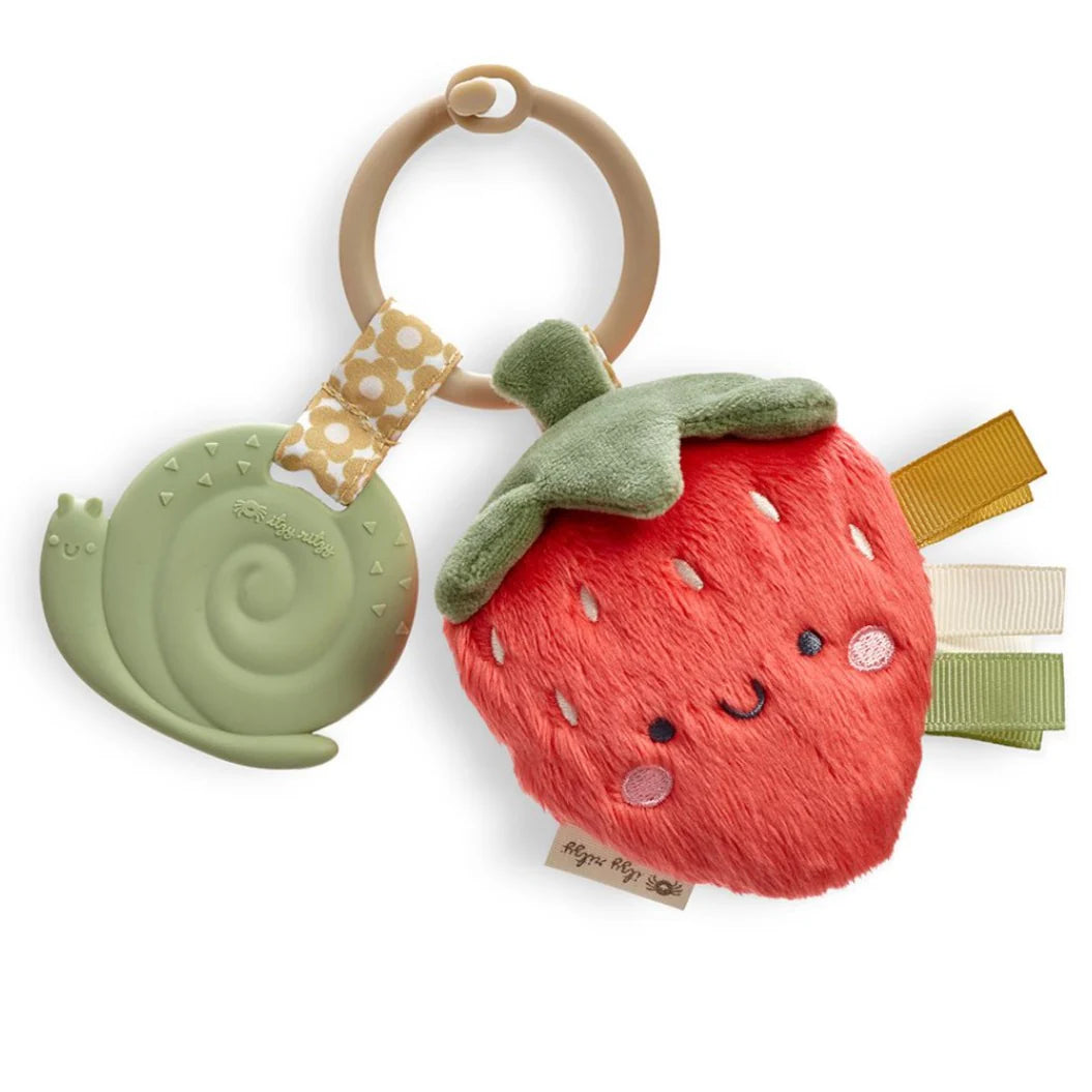 Itzy Pal Plush & Teether | Strawberry