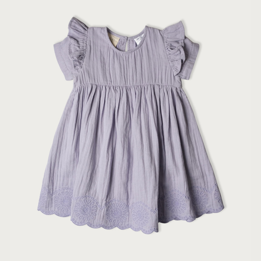 Muslin Charlotte Dress Short Sleeve | Mixed Berry