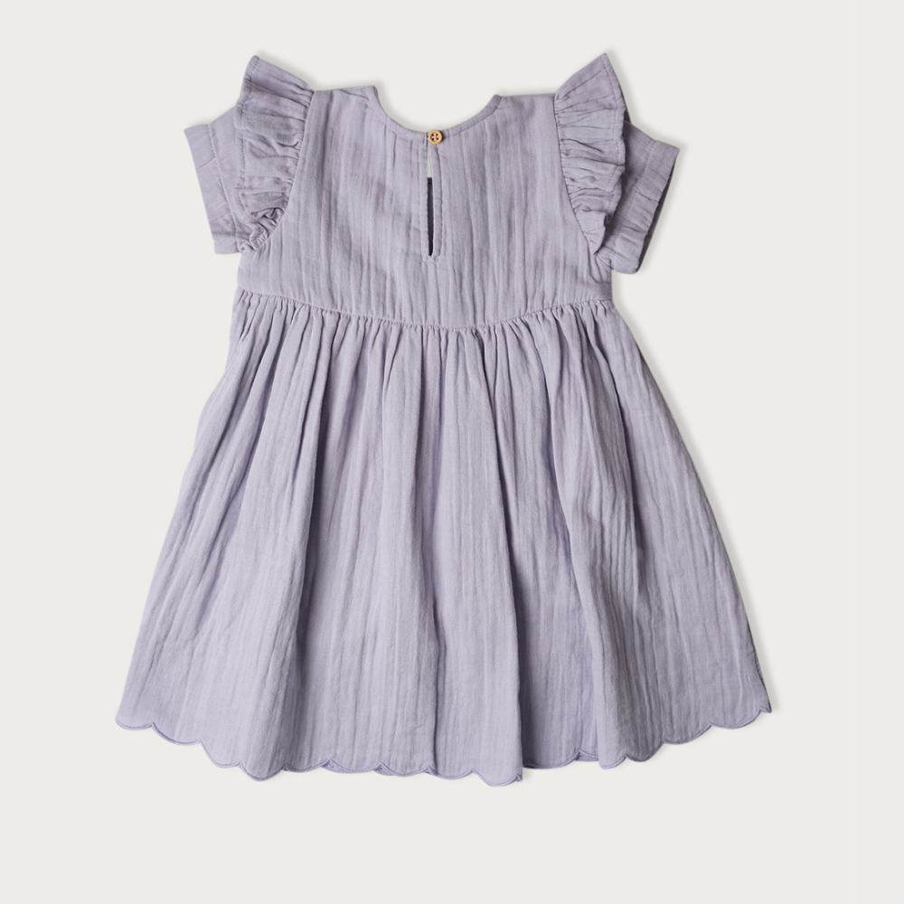 Muslin Charlotte Dress Short Sleeve | Mixed Berry