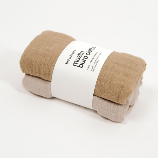Muslin Burp Cloth Set | 2 Pack