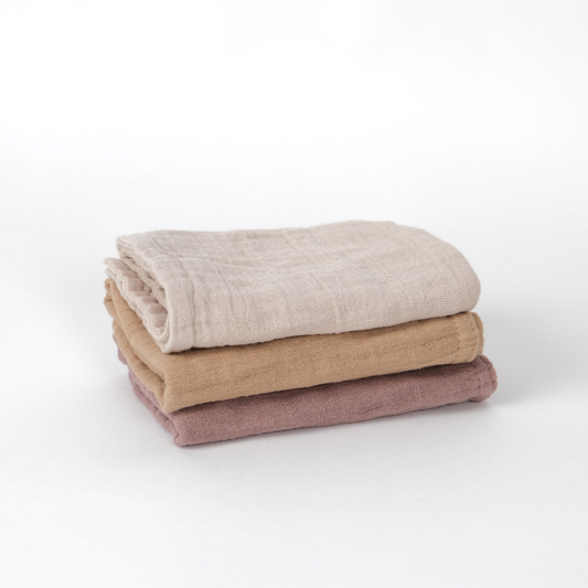 Muslin Face Cloth Set | 3 Pack
