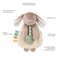 Load image into Gallery viewer, Ritzy Lovey Plush and Teether Toy | Taupe Bunny
