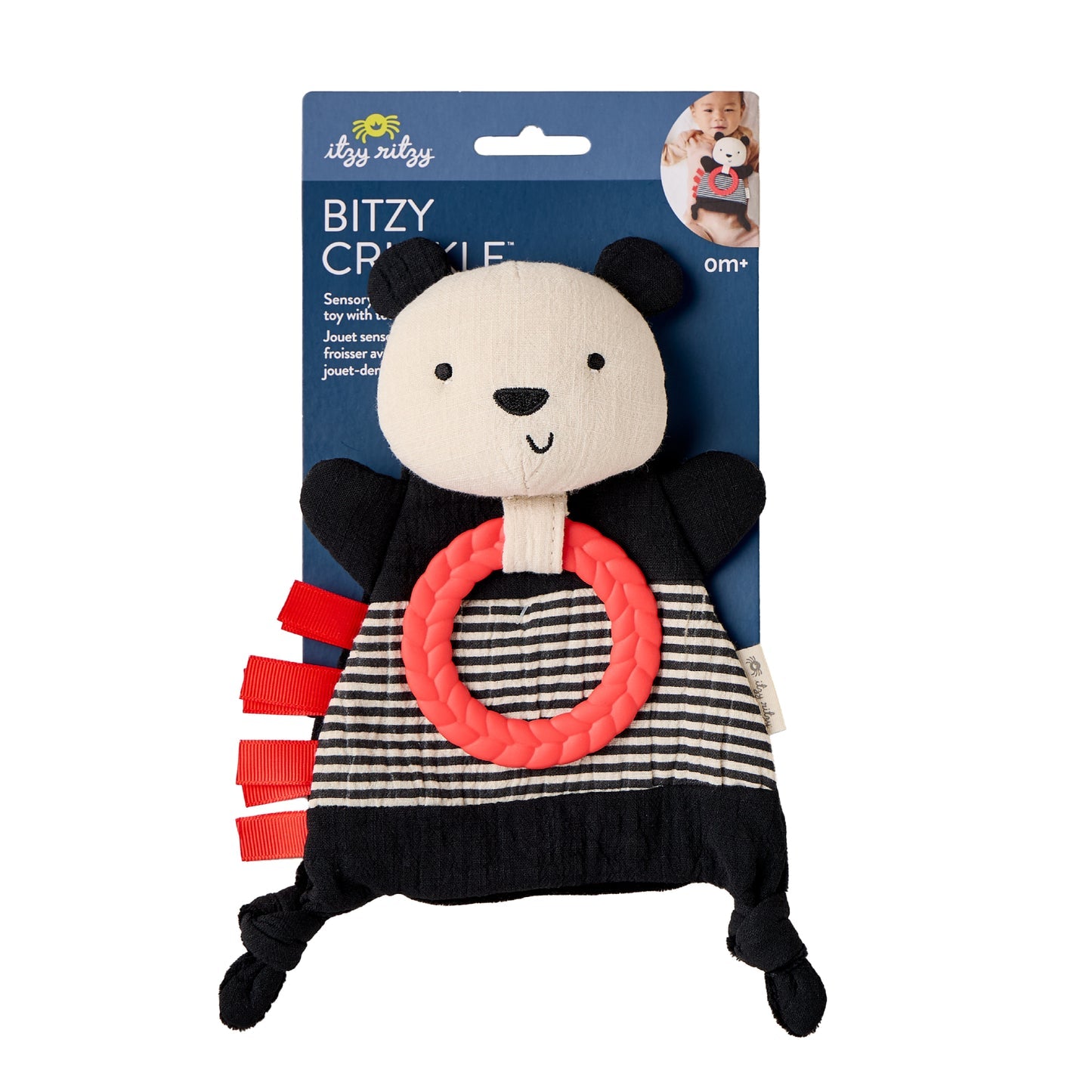 Bitzy Crinkle Sensory Toy | Panda