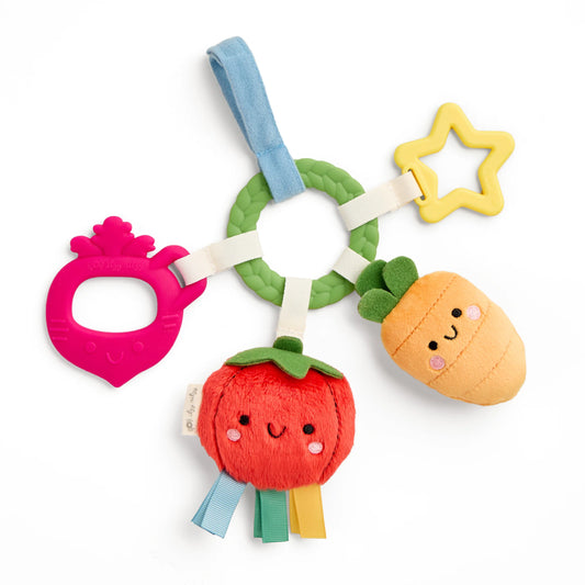 Bitzy Busy Teething Ring | Veggie