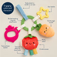 Load image into Gallery viewer, Bitzy Busy Teething Ring | Veggie
