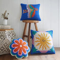 Load image into Gallery viewer, Wool Hook Cushion | Flower Vibe - Stina's Style
