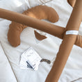 Load image into Gallery viewer, Activity Play Mat | Mustard & Natural Linen
