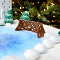 Load image into Gallery viewer, Felt Play Mat Playscape | Snow Ice Rink

