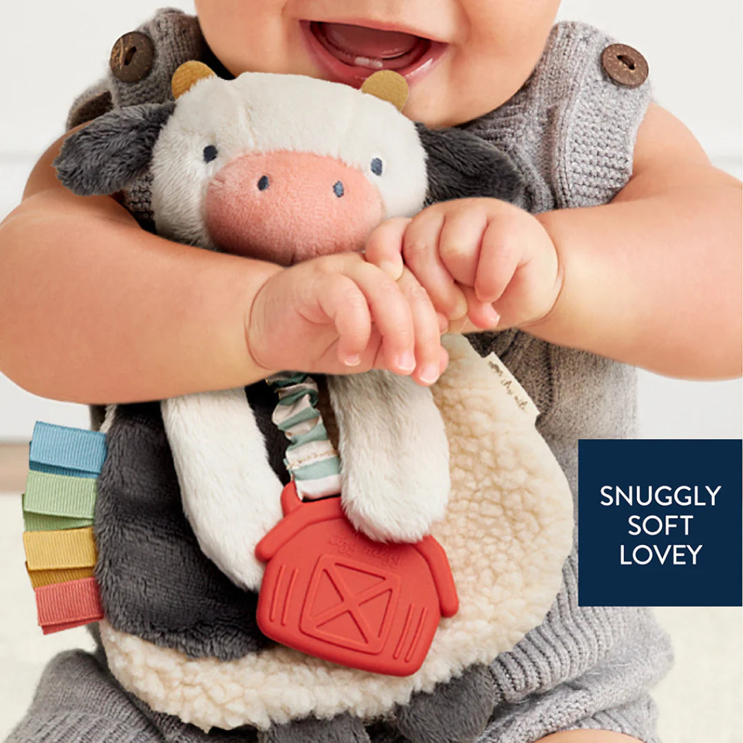 Ritzy Lovey Plush and Teether Toy | Cow