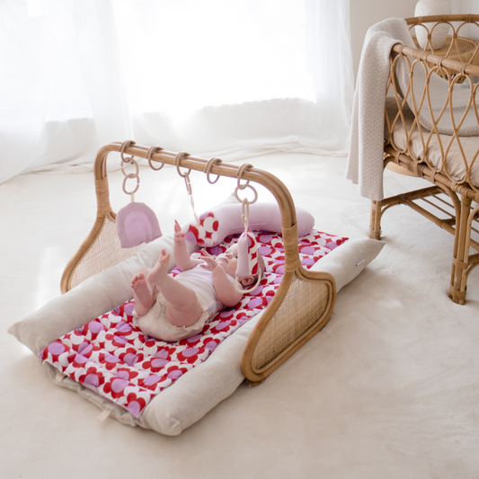 Rattan Play Gym Bundle | Red Daisy