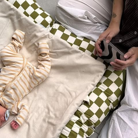 Activity Play Mat | Forest Green Check