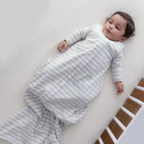 Three Season Mid-Weight Sleep Sack | Pebble Stripe - Stina's Style